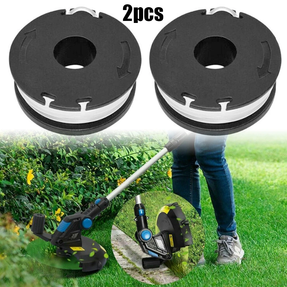 

2pcs Spool Replacement Spare Parts Lawn Mower Strimmer Head 20v Accessories For Telescopic Handle Grass Trimmer