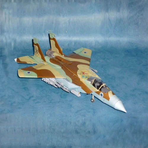 Israeli F15 Thunderbolt Fighter Cubic Paper Model DIY Military Handmade Course Aircraft Toy Paper Model