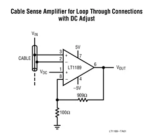 LT1189CS8 LT1189 - Low Power Video Difference Amplifier