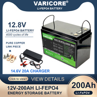 VariCore 12.8V 200Ah LiFePO4 battery pack with 12V 4 string BMS For RV Campers Golf Cart Off-Road Solar Wind batteries Tax Free