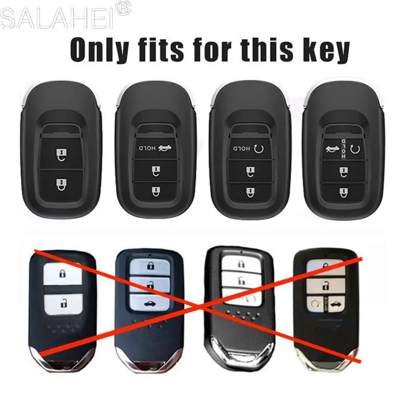 Leather Car Remote Key Case Fob Cover Protector Holder Shell For Honda Civic Accord HR-V CR-V CRV 2022 2023 Keychain Accessories