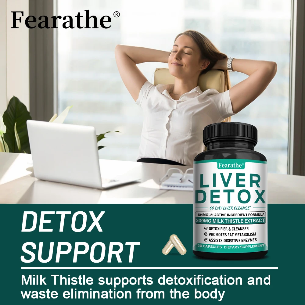Milk Thistle & Artichoke Liver Support Capsules with Beetroot & Dandelion, Supports Liver Cleanse Antioxidant & Digestive Health