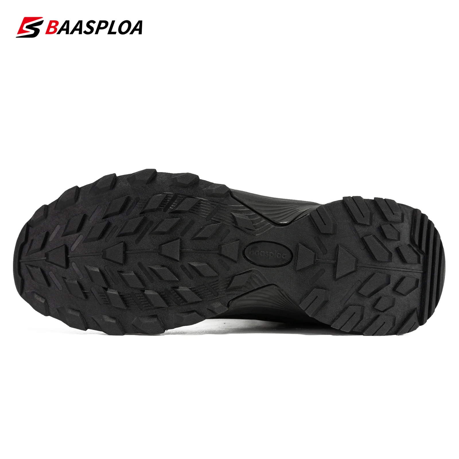 Baasploa Men Hiking Shoes New Outdoor Lightweight Waterproof Lace up Sneakers Male Casual Anti-Skid Wear-Resistant Walking Shoes