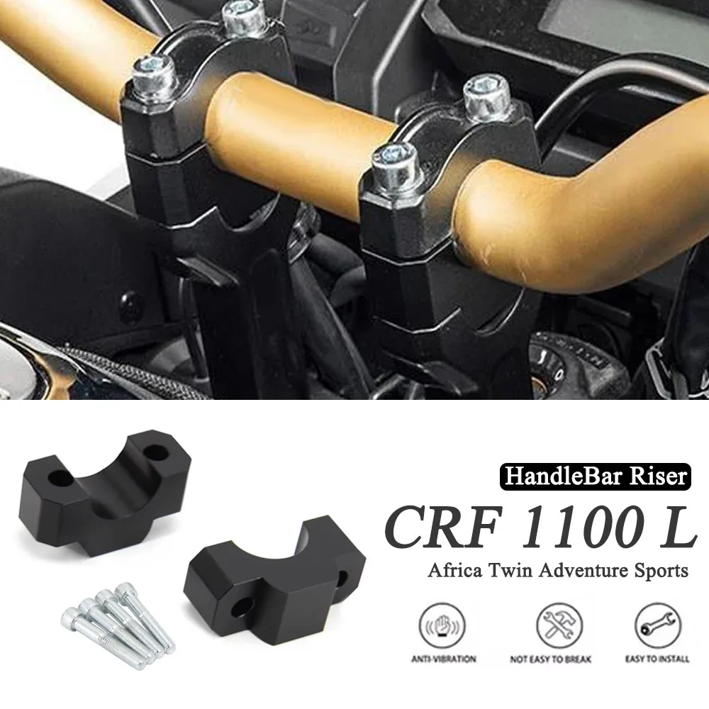 

For HONDA CRF1100L CRF 1100 L Africa Twin Adventure Sports 2020-2024 2023 New Motorcycle Handle Bar Riser Clamp Extend Handlebar