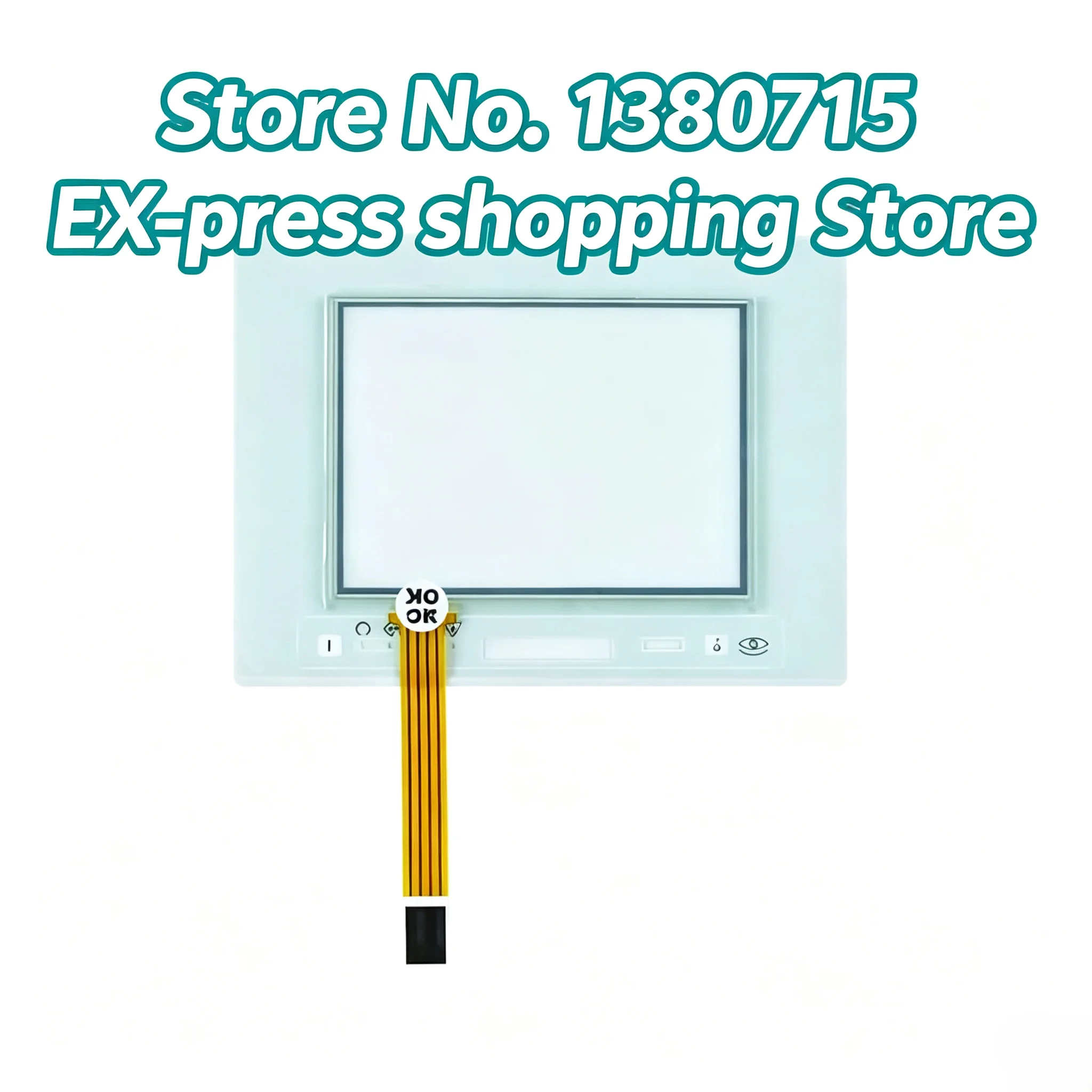 Touch Digitizer Glass Replacement Fit eTOP05 eTOP05‑0045 Industrial HMI Touch Panel With Front Overlay Film