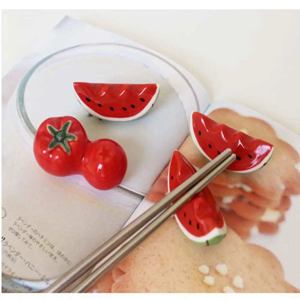 Porcelain Ingots Ceramic 2 Styles Spoon Cute Chopsticks Holder Fork Rack Kitchen Tools Tableware