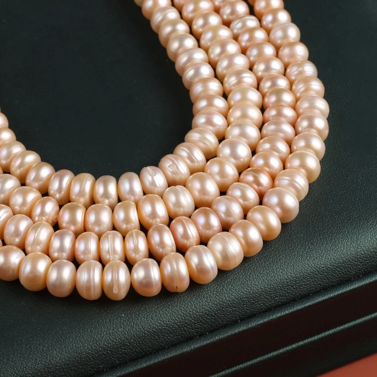 Natural Pearl Flat Beads Exquisite Shape Elegant Appearance for DIY Jewelry Making Handmade Bracelet Necklace Length 36cm