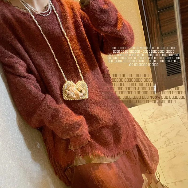 

Женский свитер VIMAS Private Collection из смесового шелка, многослойный, длинный рукав, для зимы и повседневной носки...