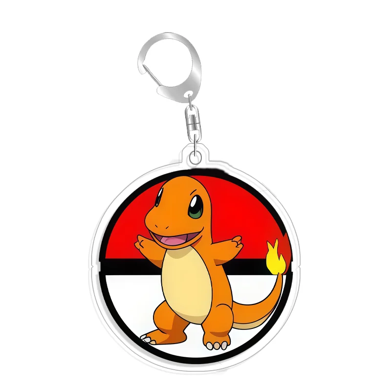 For Pokemon Elf Qikchu Bulbasaur Charizard Wigglytuff Selfmade Original Acrylic Cute Cartoon Anime Keychain Pendant Toy Gift
