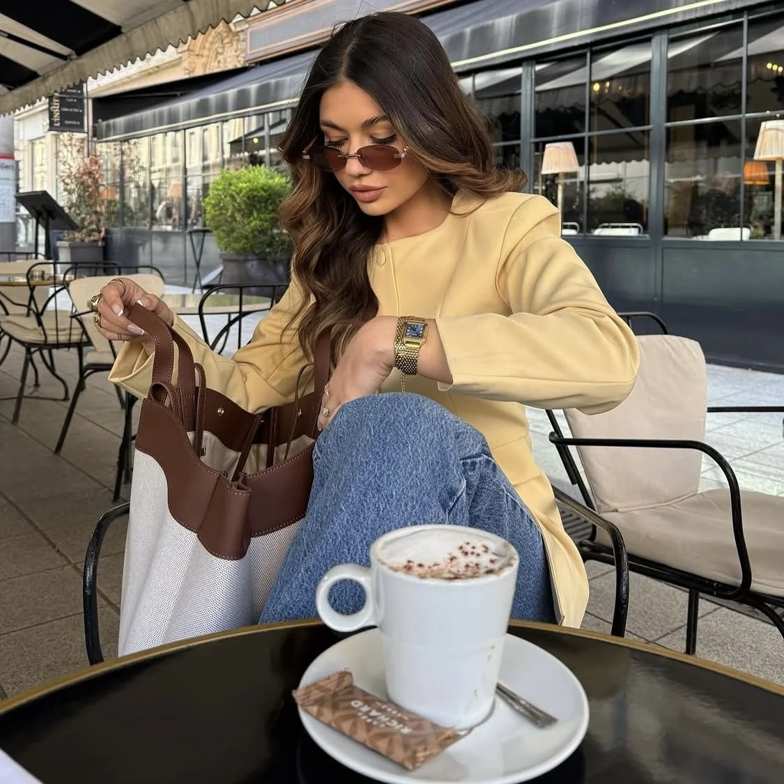 Fashionable ZR Women's Summer New Style round Neck Buttoned Suit Jacket Versatile Design Long Sleeve Polyester Business Coat