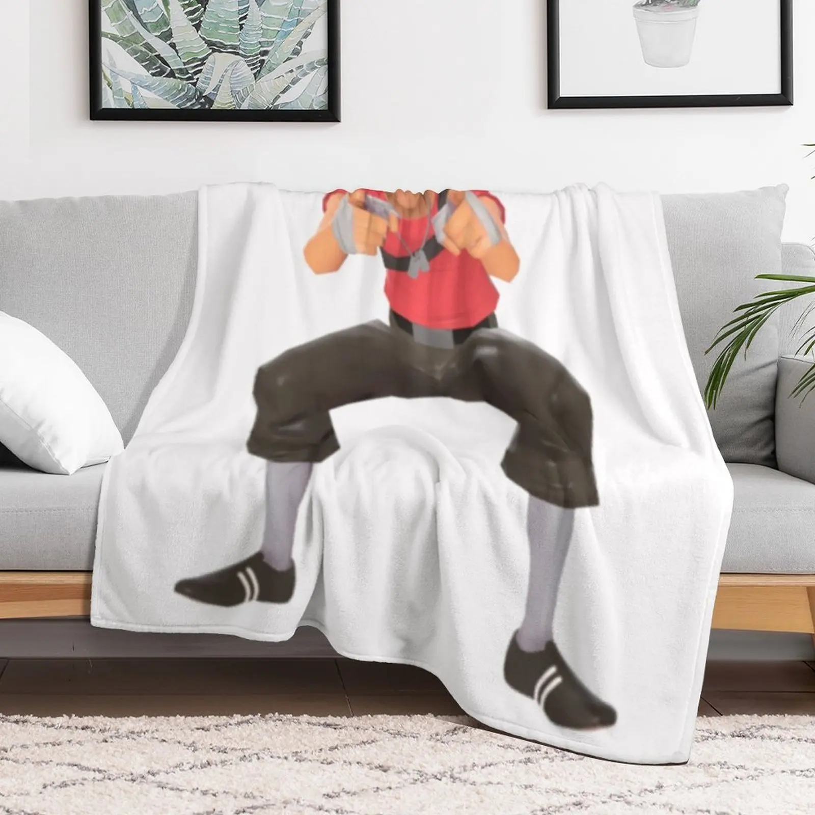 tf2 scout laugh Throw Blanket Furry anime Luxury Designer Soft Big Blankets