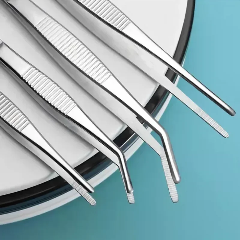 Stainless Steel Multifunctional Tweezers, Jewelry Tweezers, Aquarium Long Pliers, Medical Tweezers, Pet Feeding Tools, Non Slip