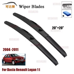 Car Wiper Blades for Dacia Renault Logan 1 I 2004 2005 2006 2007 2008 2009 2010 2011 MK1 Front Windscreen Windshield Wiper