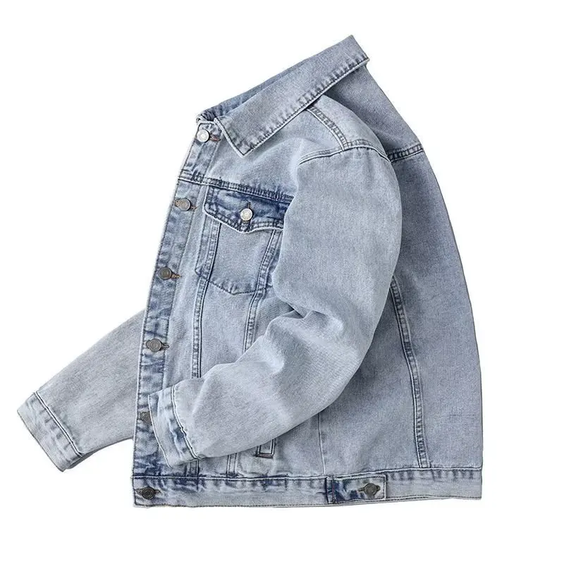 2025-New-Men's-Vintage-Denim-Jacket,-Retro-Washed-Blue-Jean-Coat,-Slim-Fit-Short-Trucker-Jacket-for-Men