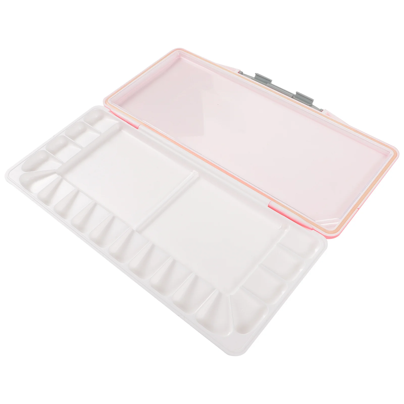 صندوق صبغات ألوان مائية بلاستيكي محمول متين وخفيف الوزن وقابل لإعادة الاستخدام وصينية خلط اللوحة الفارغة وصينية خلط الطلاء #2