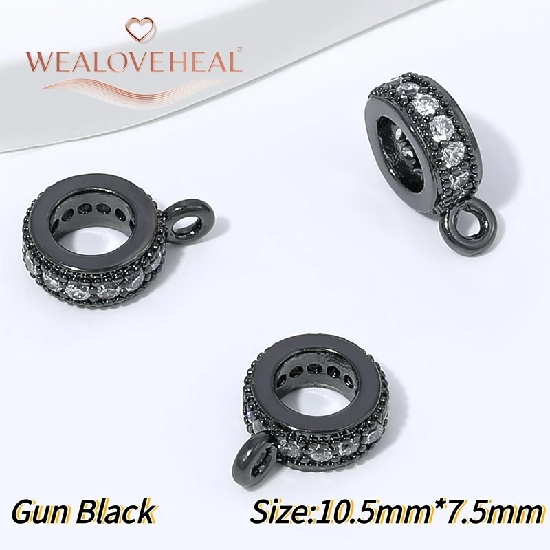 18K vergoldeter Messing-Micro-Pave-Zirkon-Rundverbinder für DIY-Perlenkettenanhänger, Schmuckherstellungszubehör – Detail 23