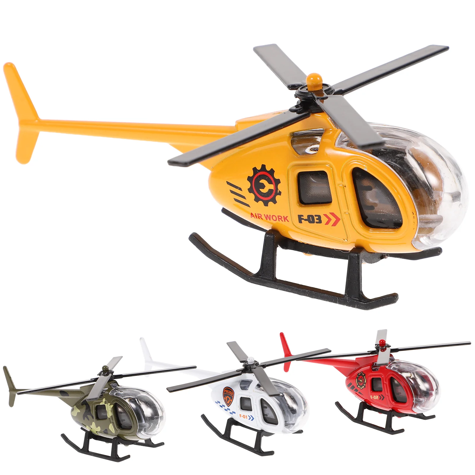 4 Pcs Boys Toy Children's Airplane Model Toys for Kids Adornment Kidcraft Metal Crafts