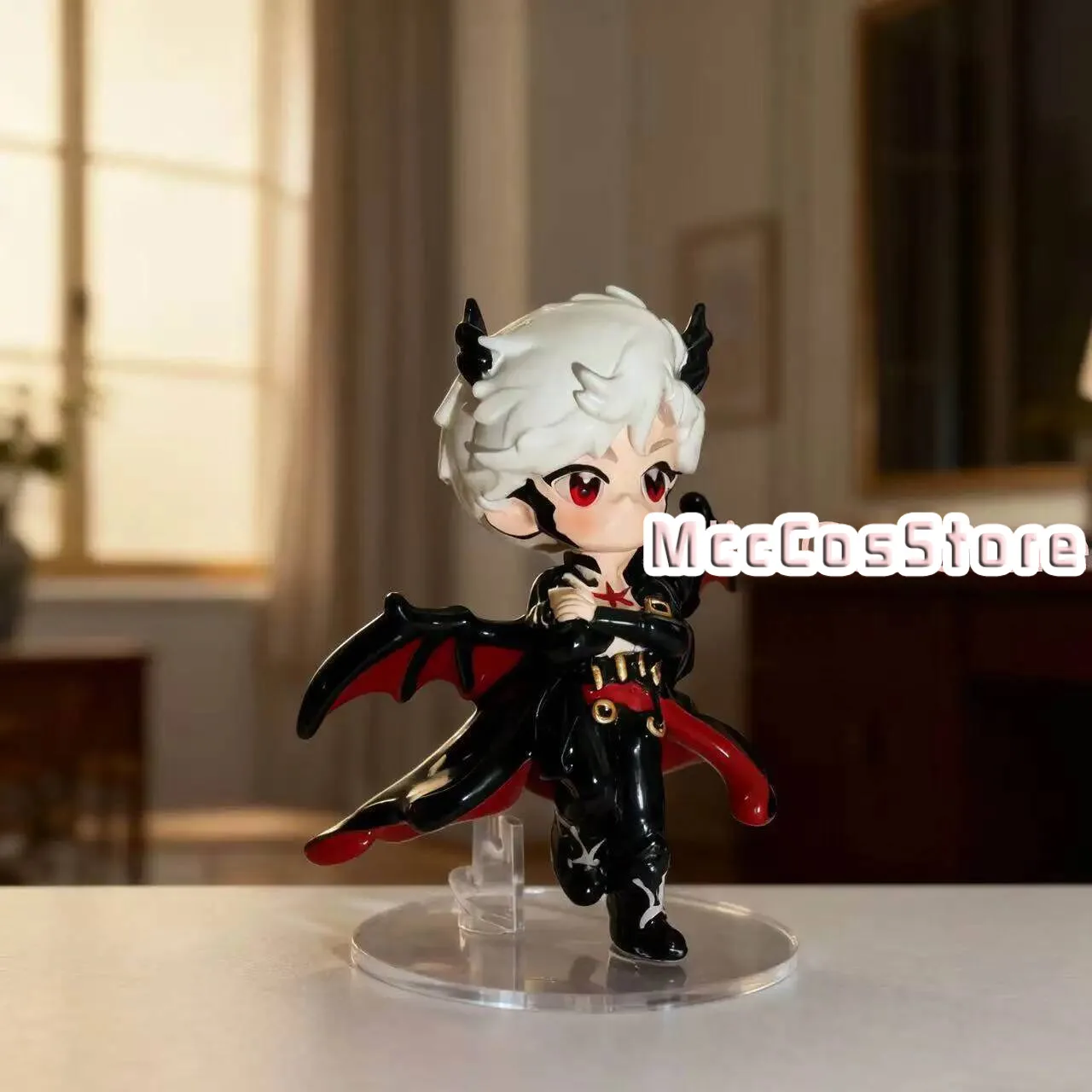 10Cm Love And Deepspace Dragon Sylus Q-Version Figurine Anime Desktop Ornament Room Decor Little Statue Acg Girl Birthday Gift X view 4