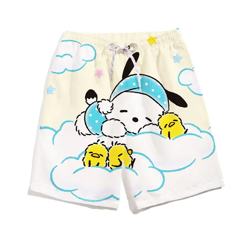 2024 Summer Sanrio Shorts Boys Girl Cartoon Shorts Men And Women Cute Dog Children's Shorts S-5XL Figuras Anime