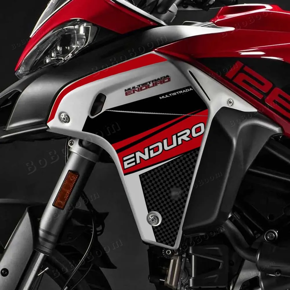 خزان وقود دراجة نارية الجانب هدية ملصق أطقم ديكور مقاوم للماء حماية ملصق مائي ل Multistrada 1200 1260 إندورو 1260 1200 #5