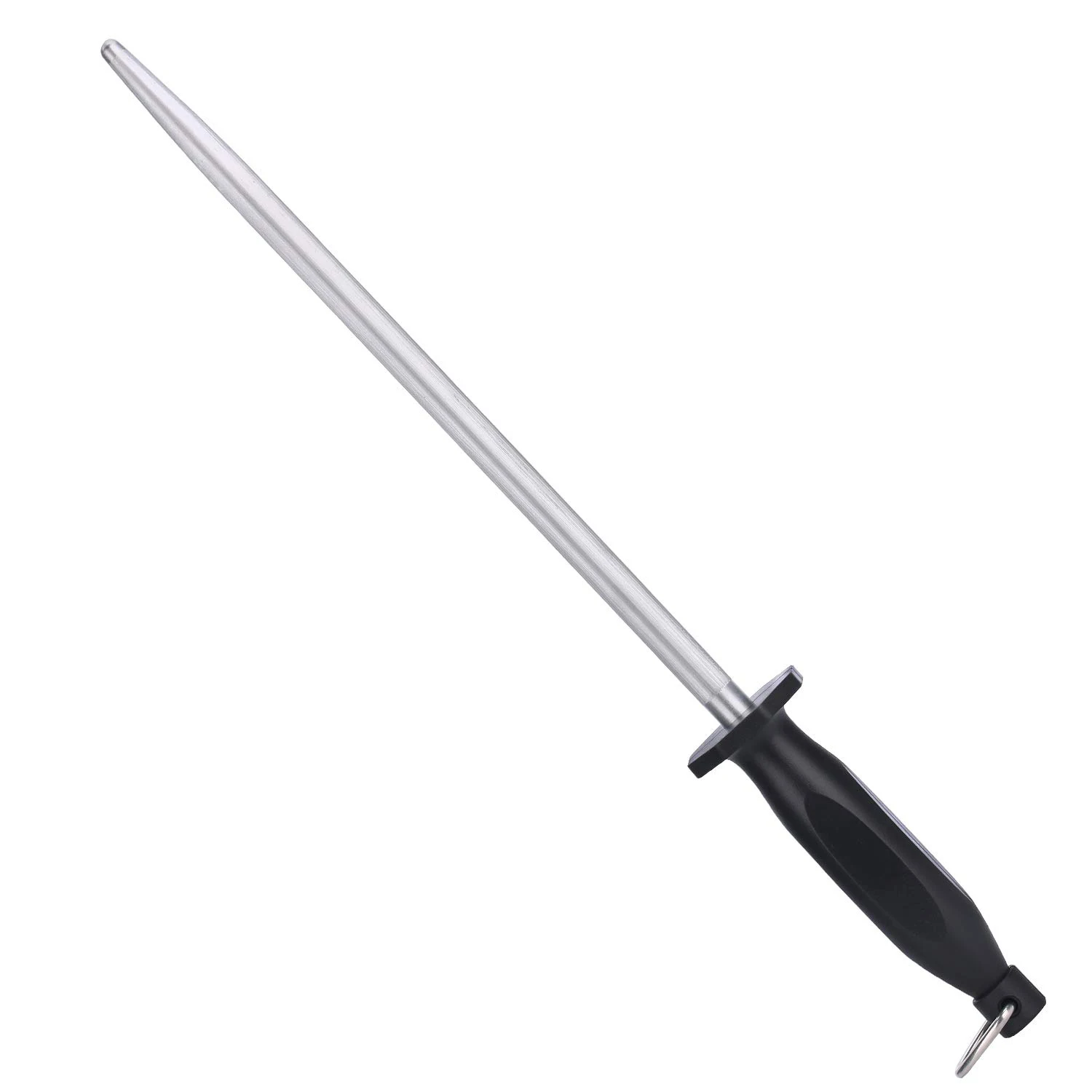 A97G Sharpening Steel & Oval Household Sharpening Rod or Stick,Professional Chef Honing Rod, Sharpener,31Cm