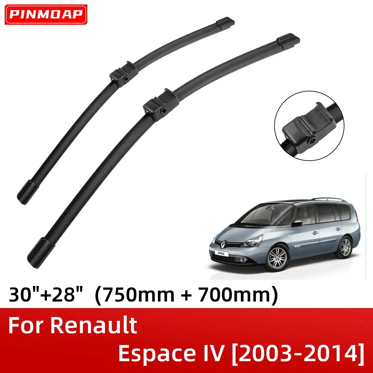 Car Front Windshield Wipers For Renault Espace IV 2003-2014 Wiper Blade Rubber 30