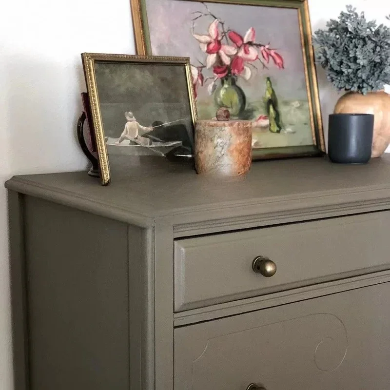 

American solid wood carved chest bedroom French retro entrance cabinet