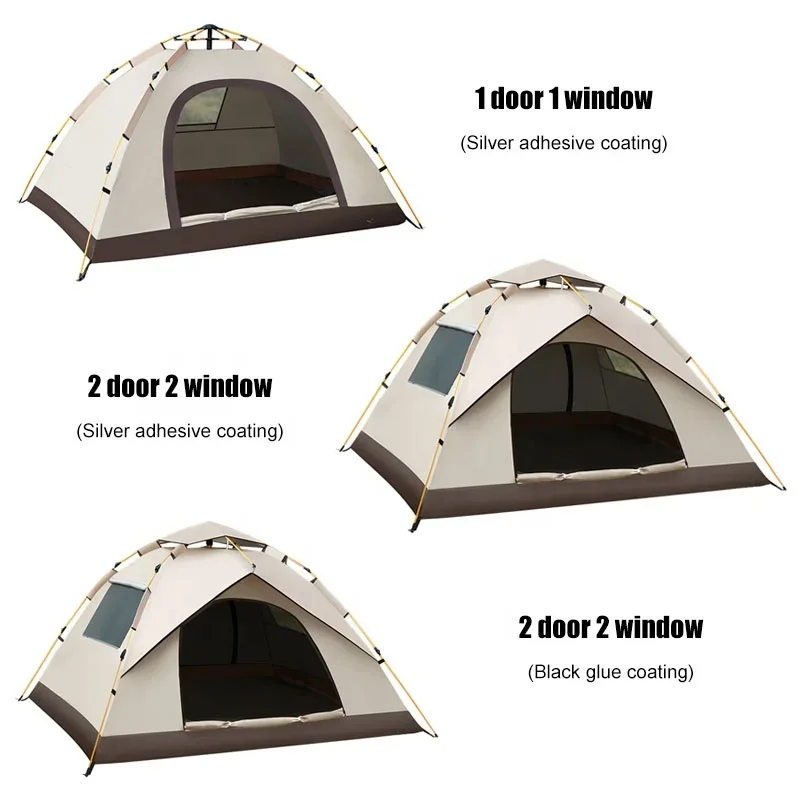 Factory Customized Outdoor Camping Tent 2-4 People Automatic Waterproof Sunscreen Camping Tent Wholesale