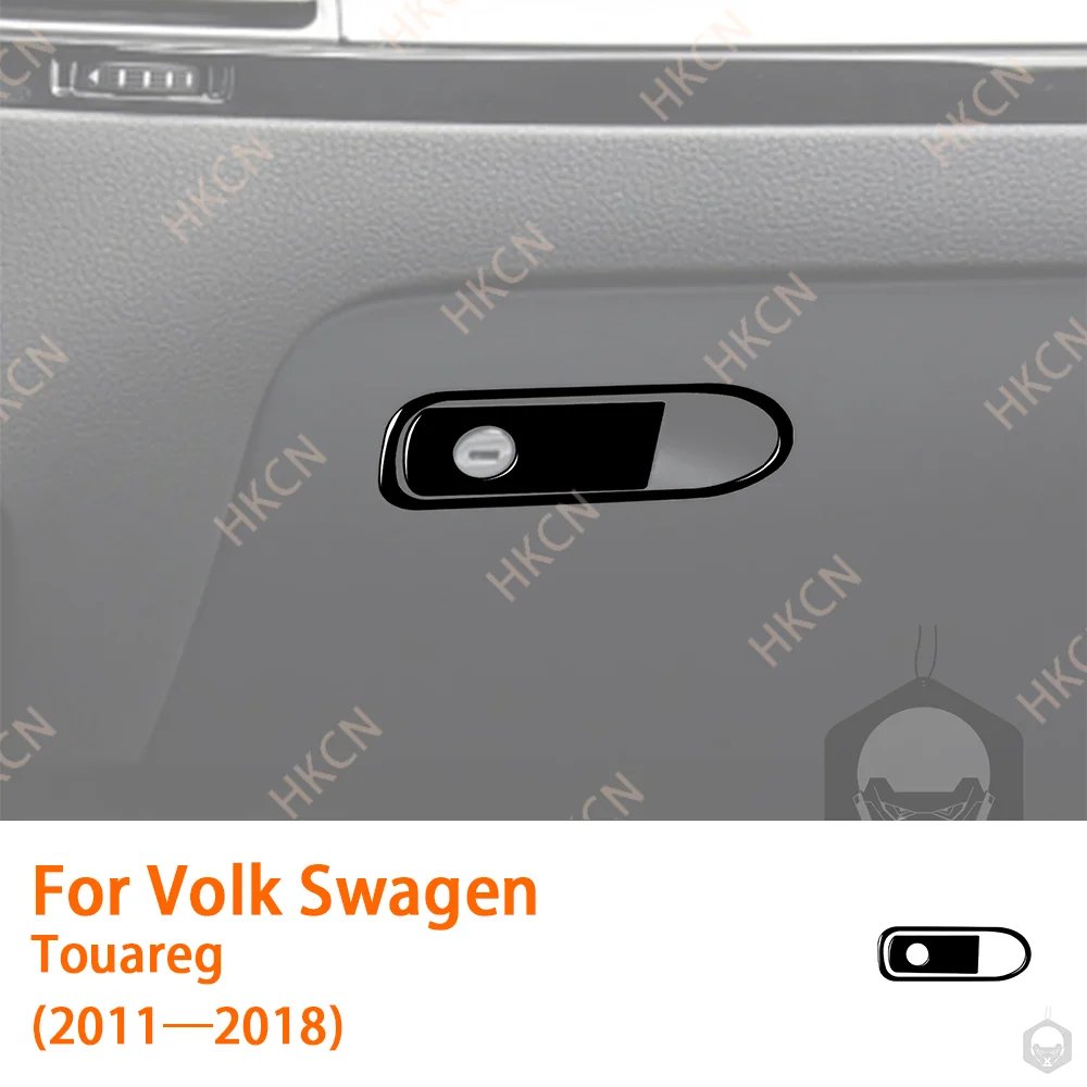 

For VW Touareg 7P MK2 2011 2012 2013 2014 2015 2016 2017 2018 Copilot Storage Box Handle Panel Car Interior Accessories Sticker