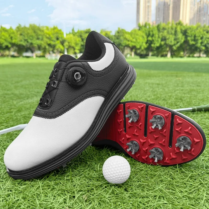 

Классические брендовые туфли для гольфа для мужчин, большие размеры 48, 49, тренировочная мужская обувь для гольфа, удобная спортивная обувь для отдыха, мужская кожаная прогулочная обувь
