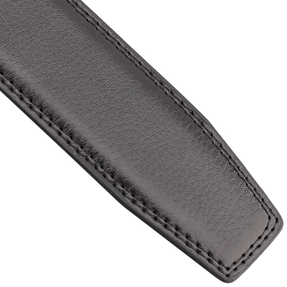 Fashion Automatic Buckle Cowskin Male Belt Men\'s Leather Belts Luxury Designer Black Brown 3.5cm Plus Size 130 140 150 160 170cm