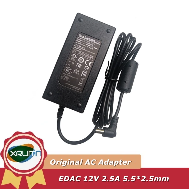 

Genuine EDAC EDACPOWER ELEC.12V 2.5A AC Adapter EA1024H1-120 Power Charger