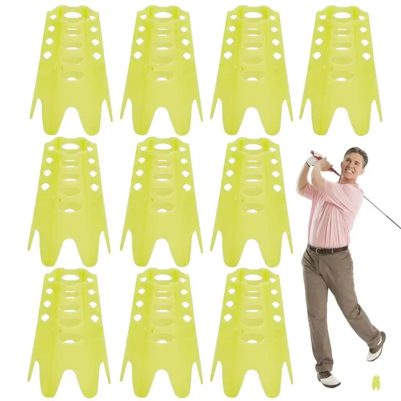 

Golf Simulator Tees 10PCS Reusable Winter Turf Golf Training Tees Indoor Golfer Training Aids For Home Winter Turf Portable