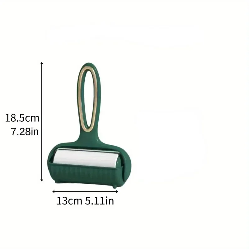 1pc Gold plated handle with hair roller, floor hair stick, clothes, and detachable hair removal device