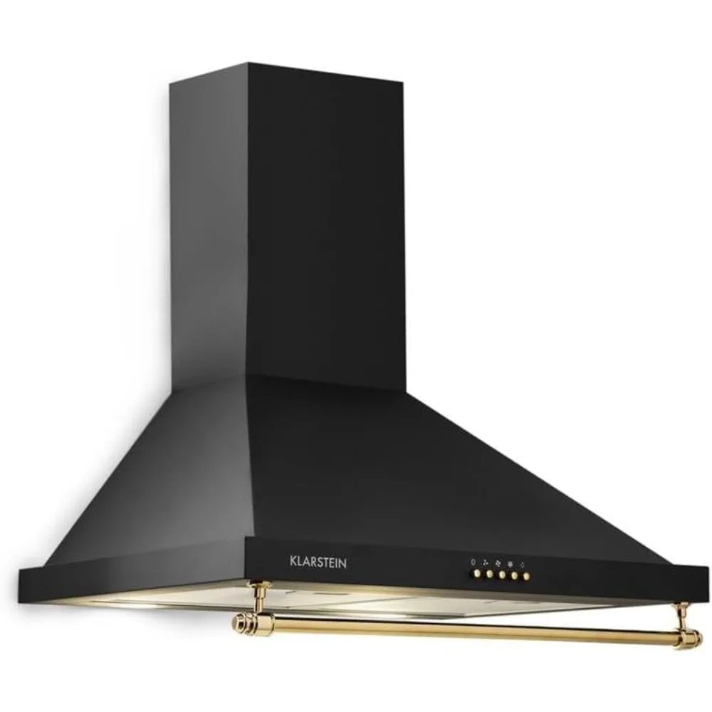 Campana de pared Klarstein Montblanc, 3 niveles, campana extractora de chimenea con máxima tasa de flujo de aire de extracción: 610 m3/h, montada en la pared,