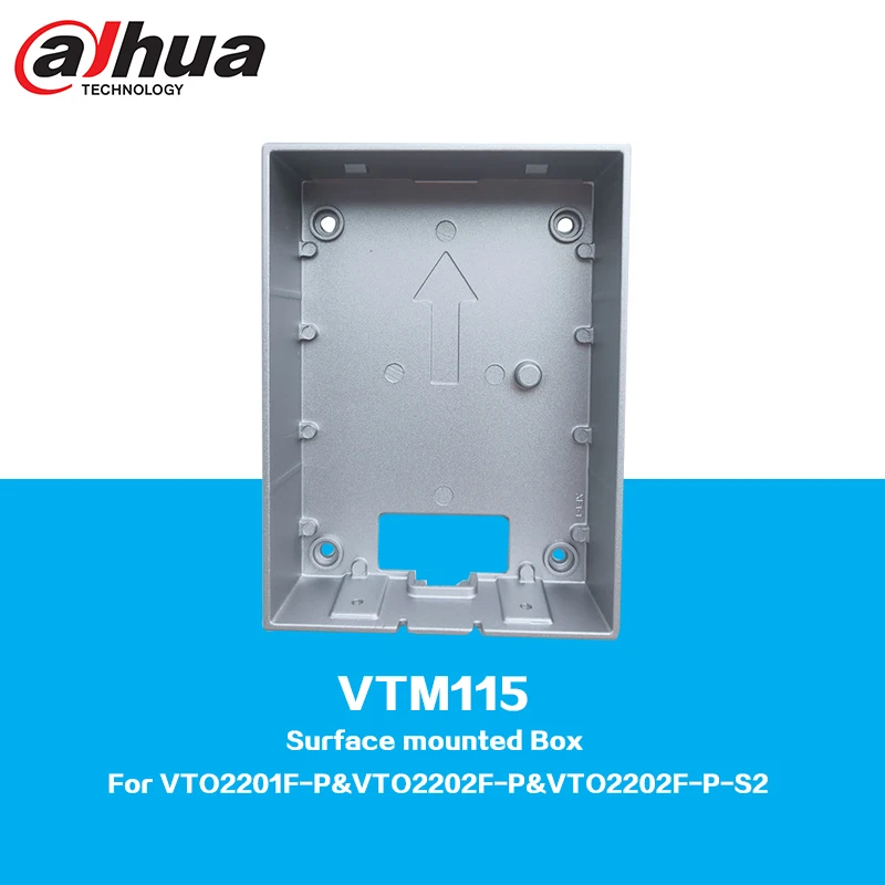 Dahua VTM114 VTM115 Flush/Surface mounted Box for Intercom Systems Accessory for VTO2202F, VTO2202F-P, VTO2202F-P-S2, VTO2201F-P