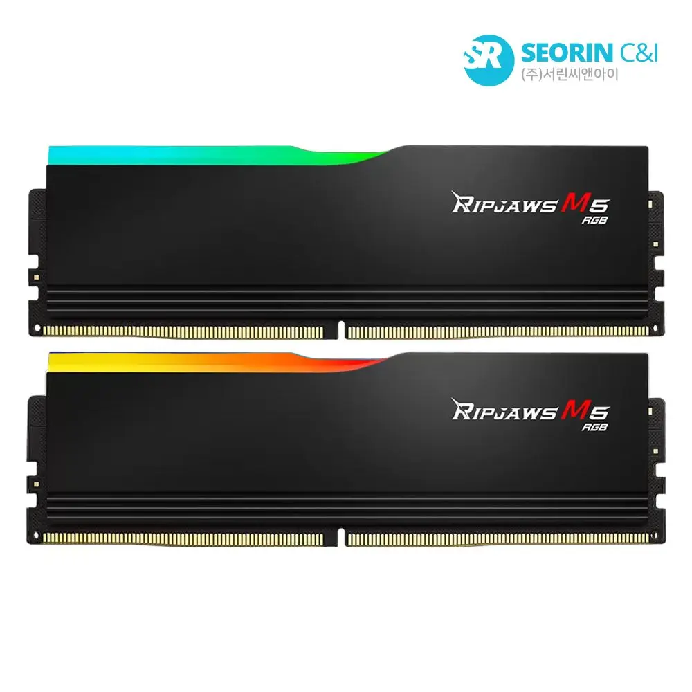 [SEURIN OFFICIAL] G.SKILL DDR5-6000 CL30 RIPJAWS M5 RGB Black Package (32GB(16Gx2))