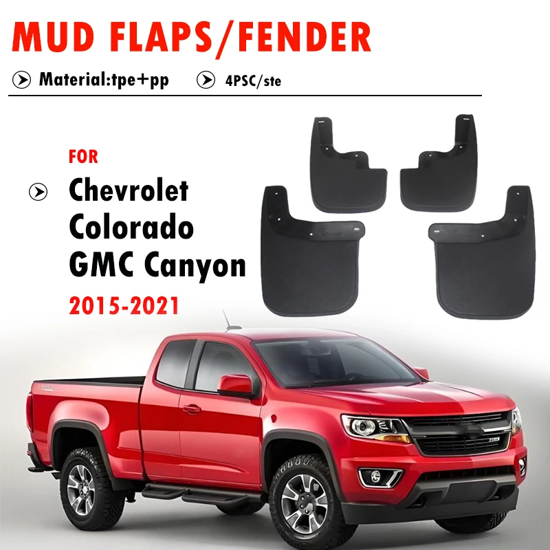 

2015 2016 2017 2018 2019 2020 2021 FOR Chevrolet Colorado GMC Canyon Mudguard Fender Mud Flaps Guard Splash Mudflaps 4pcs