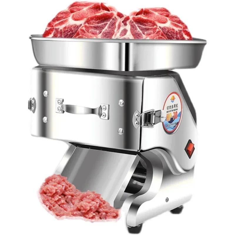 #& for Meat Slicer Cutter Machine Slicing Chopping Dicing Commercial Desktop Stainless Steel Electric Slicer For Beef Mutton