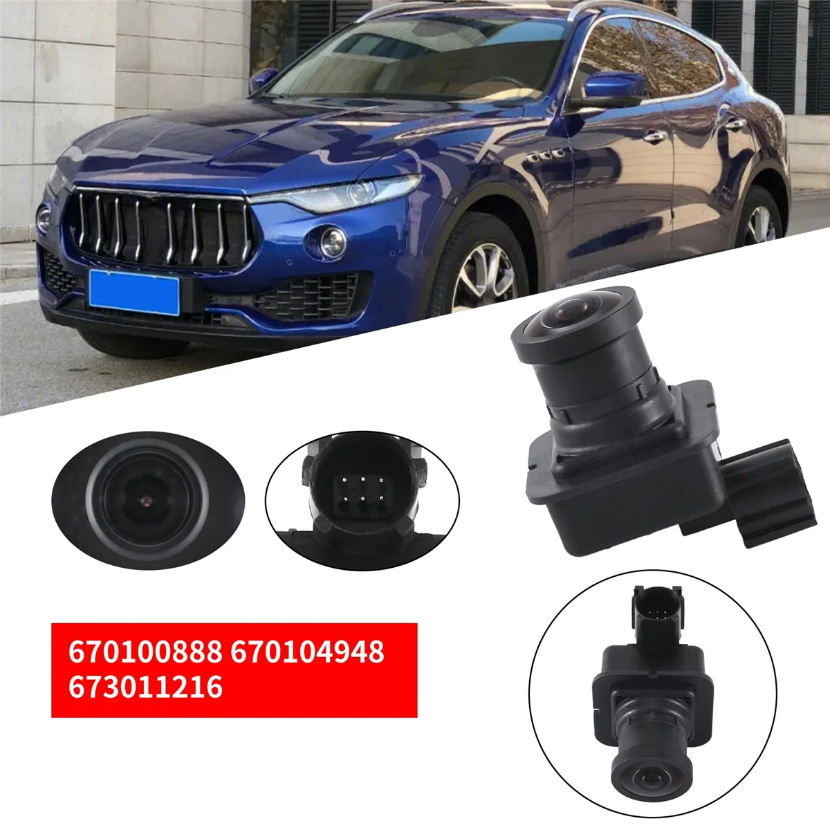 Car Rear View Camera Backup 670100888 670104948 673011216 for Maserati Levante 2017-2020 4WD Parking Assist Camera