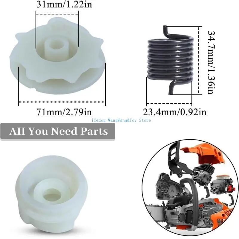 Универсальная отдача от отдачи от отдачи стартовой шкивы весенние ступицы стартовые аксессуары стартер сборок сборок стартер для