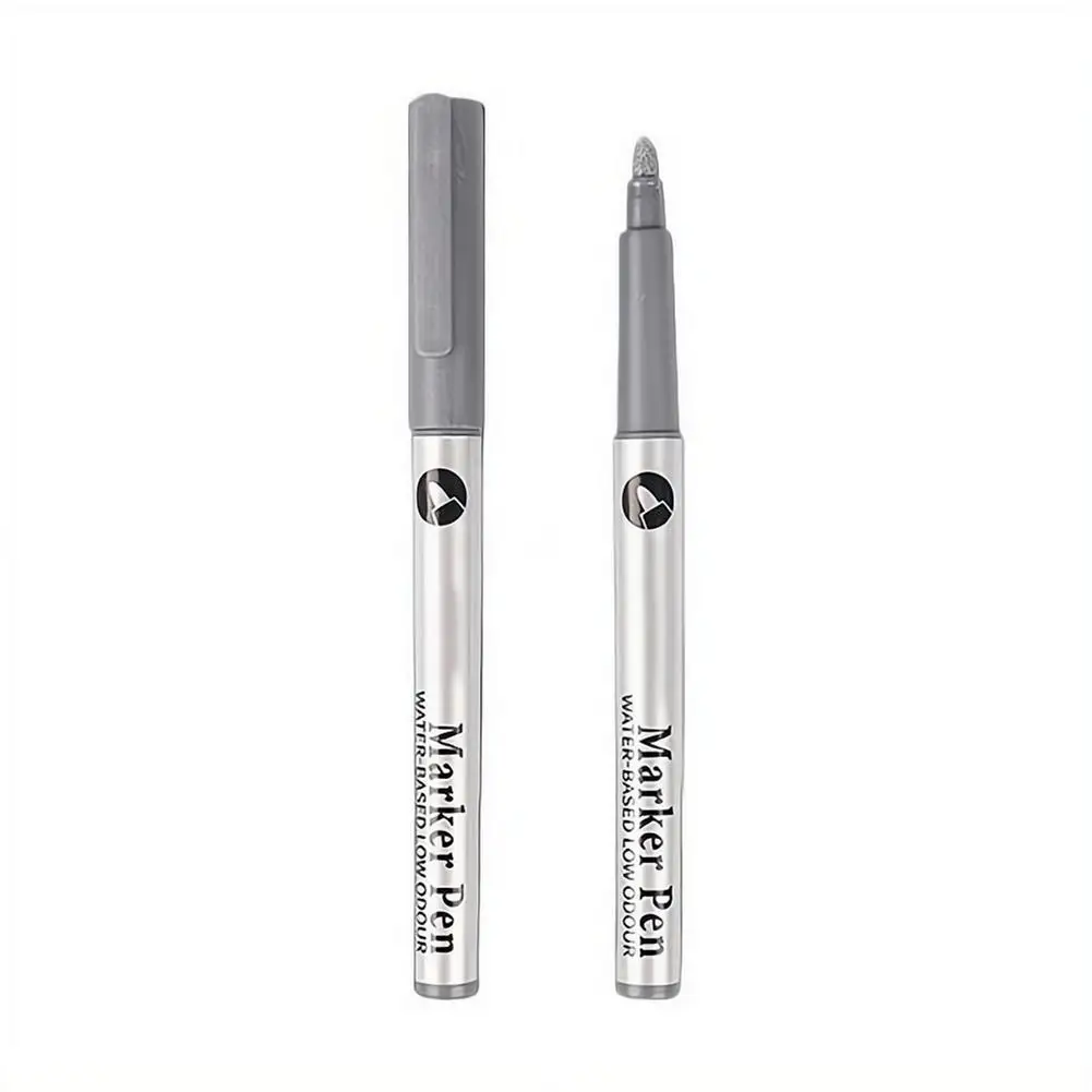 Highlight Metallic Marker Pen Gold White Waterproof Permanent Paint Marker Pen for Rock Glass Ceramic Art Marker