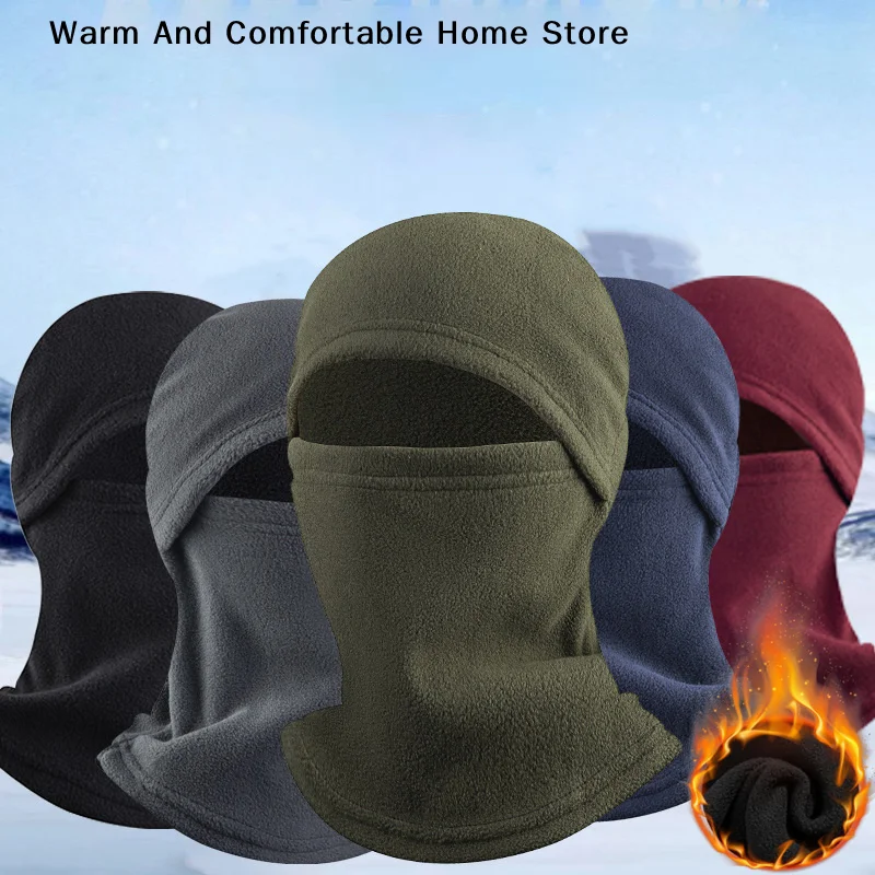 Motorrad-Sturmhaube Winter Warme Reitmaske Sportliche Vollgesichtsmaske mit Brillenloch Winddicht Atmungsaktiv Nackenschutz Sonnenschutz Kopfbedeckung