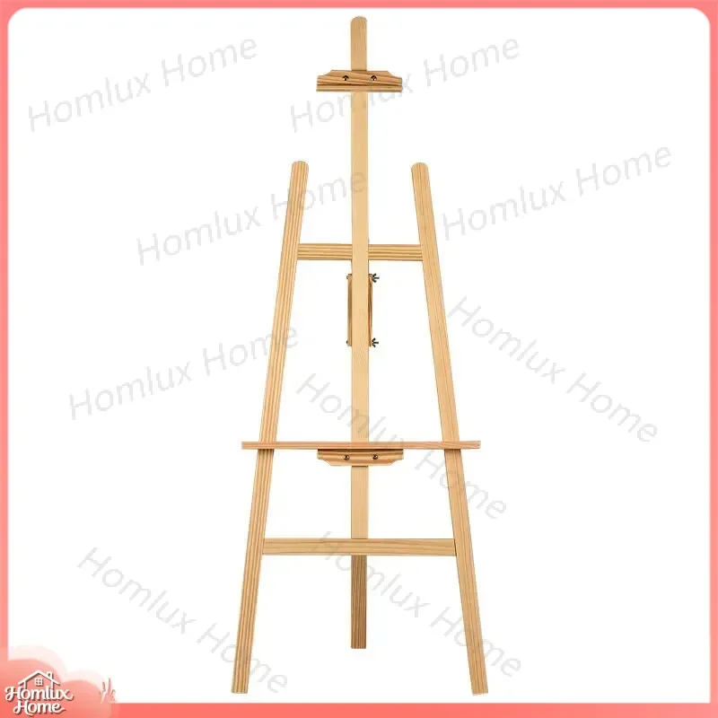 1.5 Meter Pine Wood Adjustable Artist Easel for Painting Drawing Display Stand Wooden Painting Easel Poster Holder Art Studio
