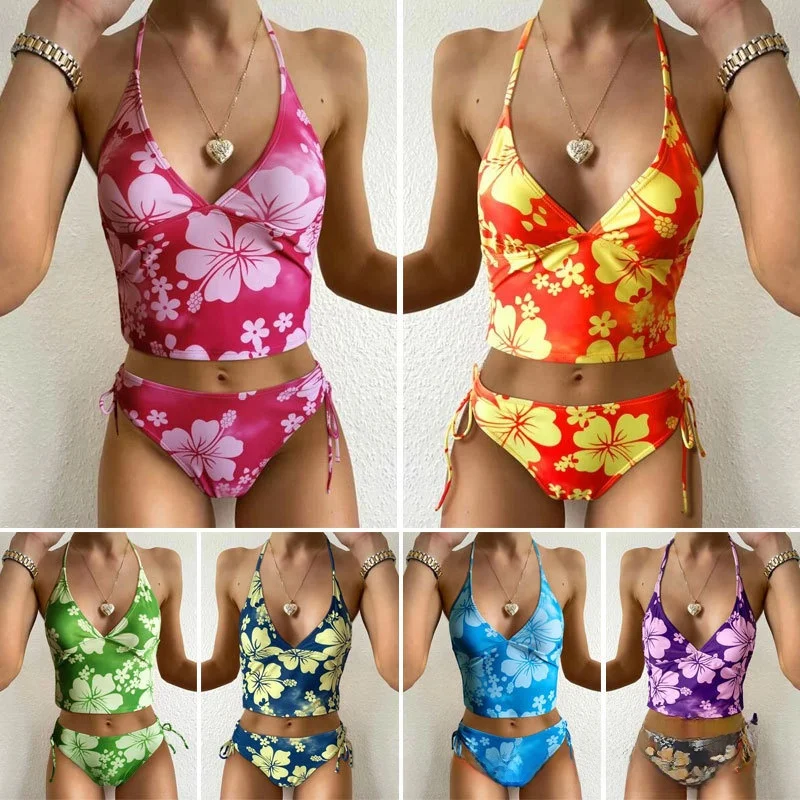 

Sexy Print High Waist Bikini Swimsuit 2025 New Women's Two-Piece Swimming Costume Sport Fitn Fans Supplies Zl6776993472