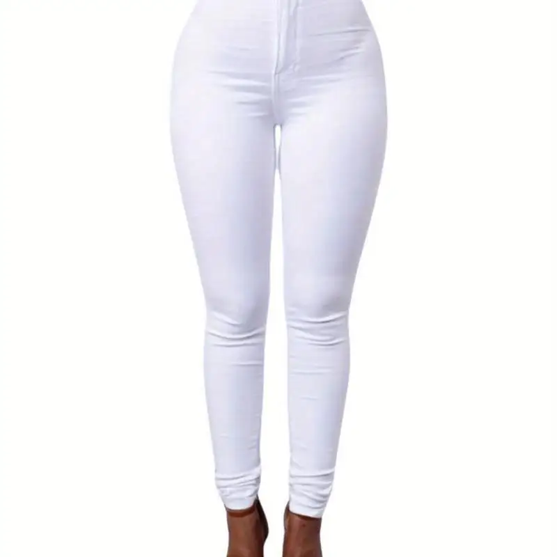 

Джинсы Slim Candy Color в стиле Cleanfit, повседневные брюки с низкой талией из ПВХ для женщин среднего возраста