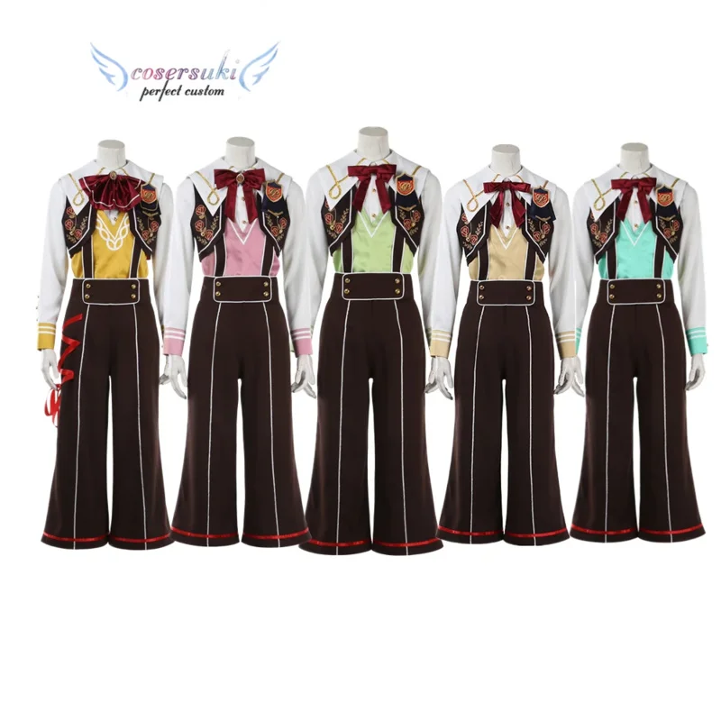 Ensemble Stars Pretty5 mission Arashi Narukami tomoe hiyori Himemiya Tori Aira Shiratori Mika Kagehira Cosplay Costumes