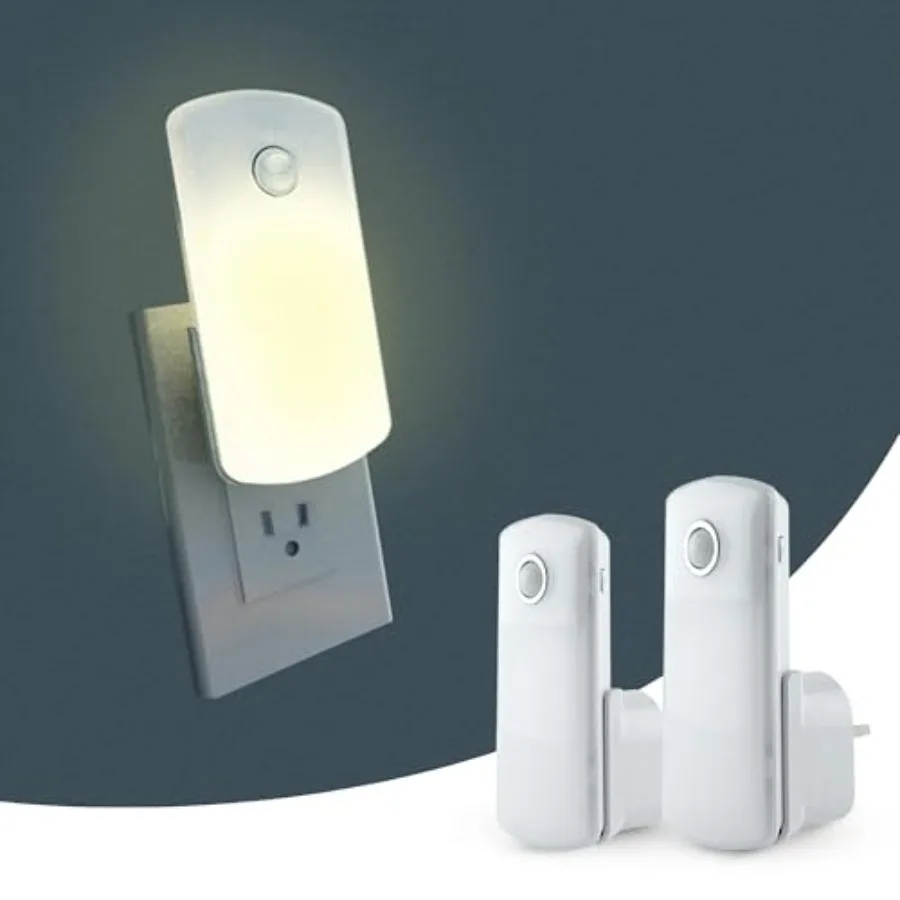 

Night Light Plug into Wall with Motion Sensor Auto On/Off Portable with 3 Adjustable Modes Nightlight for Nursery Bedroom Bathr