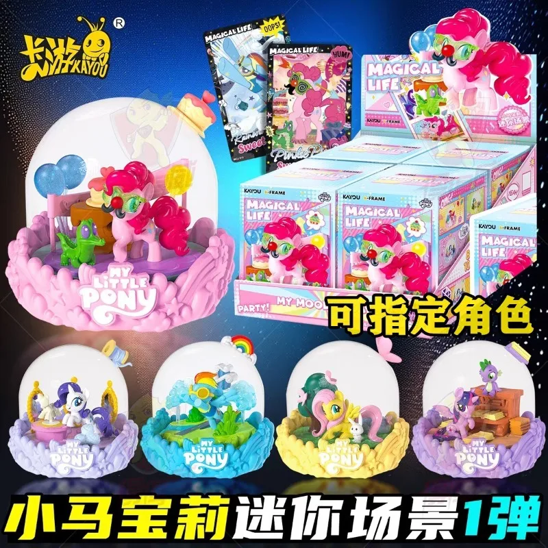

Оригинальная коллекционная карточка KAYOU My Little Pony Mini Scene First Play Biqi: аниме-аксессуары, игрушки и украшения, декоративная карточка, подарок