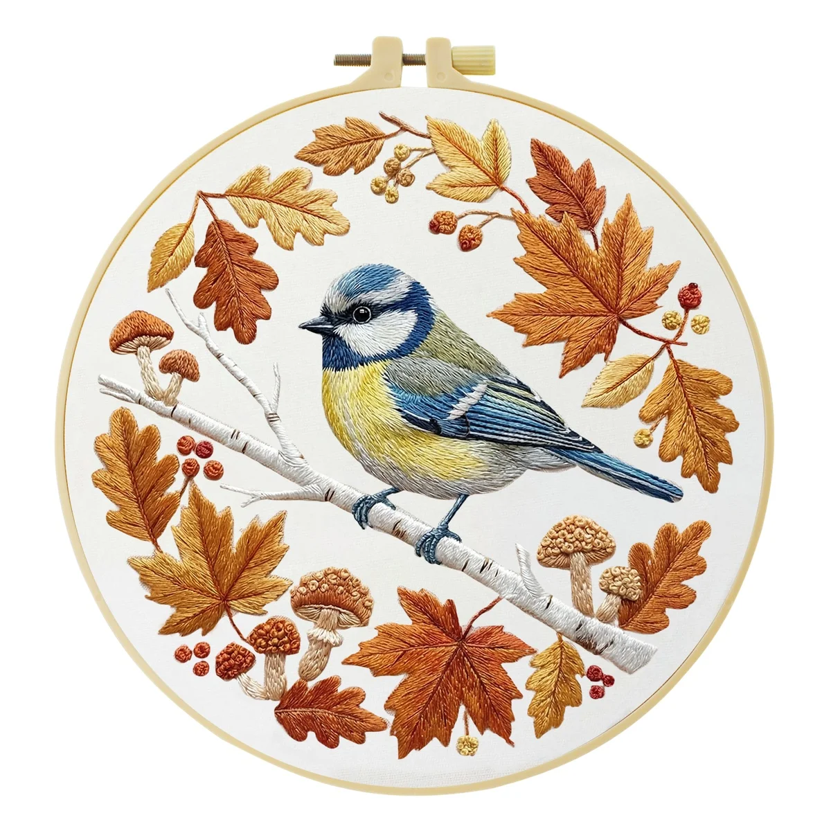 1 Stück DIY Tier-Stickerei-Werkzeugset für Anfänger, Heim-Nähhandwerk-Set, Stickerei-Set, Geschenk, Muster, Handgemacht – Detail 5